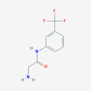 molecular formula C9H9F3N2O B1276562 2-Amino-N-(3-trifluoromethyl-phenyl)-acetamide CAS No. 851336-10-2