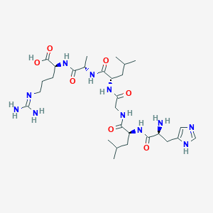 molecular formula C29H51N11O7 B1276563 HIS-LEU-GLY-LEU-ALA-ARG CAS No. 66157-45-7
