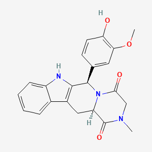 molecular formula C22H21N3O4 B12765650 Tadalafil 3-methyl catechol CAS No. 378788-16-0
