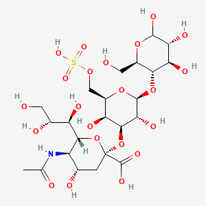 molecular formula C23H39NO22S B12765695 N-Acetylneuraminlactose sulfate CAS No. 22352-48-3