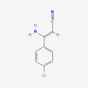 3-Amino-3-(4-chlorophenyl)prop-2-enenitrile