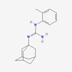 molecular formula C18H25N3 B12765729 N-(Adamantan-1-yl)-N'-(2-methylphenyl)guanidine CAS No. 124190-31-4