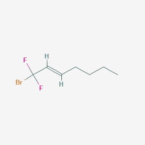 molecular formula C7H11BrF2 B1276575 1-Bromo-1,1-difluoro-2-heptene CAS No. 262296-38-8