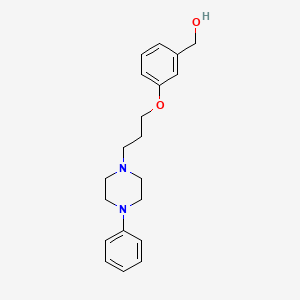 molecular formula C20H26N2O2 B12765781 Benzenemethanol, 3-(3-(4-phenyl-1-piperazinyl)propoxy)- CAS No. 119321-62-9