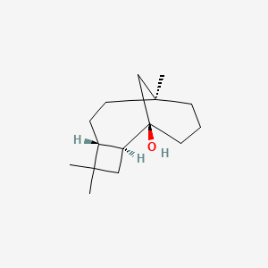 molecular formula C15H26O B12765789 Tricyclo(6.3.1.02,5)dodecan-1-ol, 4,4,8-trimethyl-, (1R,2S,5R,8S)- CAS No. 58404-89-0