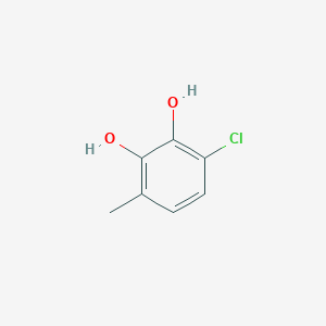 molecular formula C7H7ClO2 B127659 3-Chloro-6-methylbenzene-1,2-diol CAS No. 19337-62-3