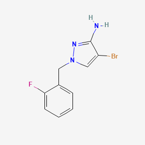 B1276593 4-bromo-1-(2-fluorobenzyl)-1H-pyrazol-3-amine CAS No. 1001757-56-7