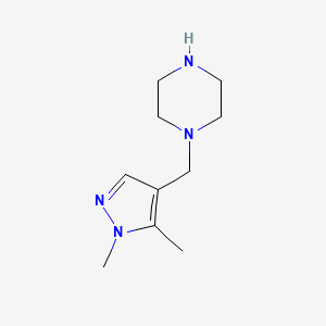 1-[(1,5-dimethyl-1H-pyrazol-4-yl)methyl]piperazine