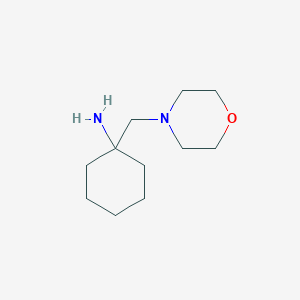 molecular formula C11H22N2O B1276597 1-吗啉-4-基甲基-环己胺 CAS No. 883545-37-7