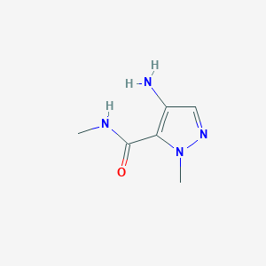 molecular formula C6H10N4O B1276611 4-amino-N,1-dimethyl-1H-pyrazole-5-carboxamide CAS No. 957261-73-3