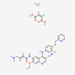 molecular formula C34H35ClN6O8 B12766124 Neratinib maleate monohydrate CAS No. 1144516-12-0