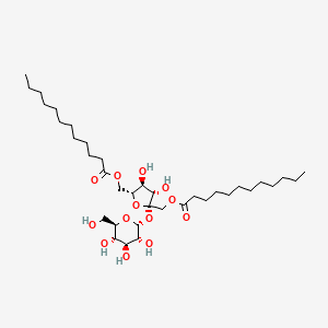 molecular formula C36H66O13 B12766163 Sucrose 1,6-dilaurate CAS No. 335281-15-7
