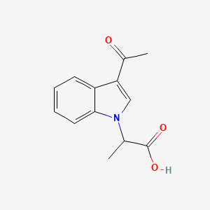 2-(3-Acetyl-1H-indol-1-YL)propanoic acid