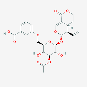 molecular formula C25H28O12 B12766273 Centapicrin CAS No. 59193-73-6