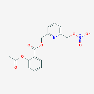 molecular formula C16H14N2O7 B12766308 Ewv5cym7FS CAS No. 290335-23-8