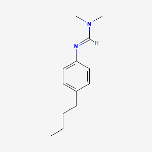 molecular formula C13H20N2 B12766338 N'-(4-Butylphenyl)-N,N-dimethylmethanimidamide CAS No. 13181-72-1