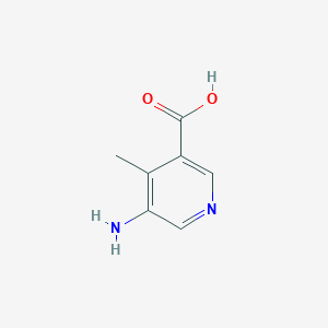 molecular formula C7H8N2O2 B1276635 5-Amino-4-methylnicotinic acid CAS No. 890092-44-1