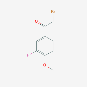 molecular formula C9H8BrFO2 B1276640 3-Fluoro-4-methoxyphenacyl bromide CAS No. 350-27-6