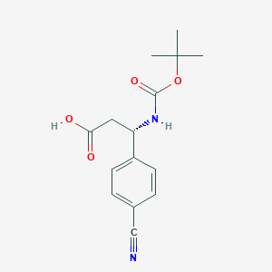 (S)-3-((tert-Butoxycarbonyl)amino)-3-(4-cyanophenyl)propanoic acid