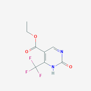 molecular formula C8H7F3N2O3 B127666 Ethyl 2-hydroxy-4-(trifluoromethyl)pyrimidine-5-carboxylate CAS No. 154934-97-1