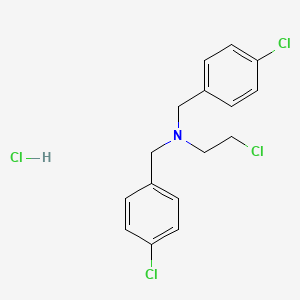 molecular formula C16H17Cl4N B12766631 Di-p-chlorobenzyl-beta-chloroethylamine hydrochloride CAS No. 5421-74-9