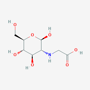 molecular formula C8H15NO7 B12766721 N-carboxymethylglucosamine CAS No. 71887-66-6