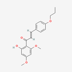 molecular formula C20H22O5 B12766723 V652Dmr3ST CAS No. 1197288-72-4