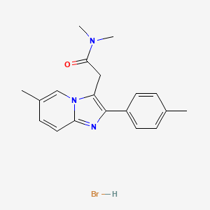 molecular formula C19H22BrN3O B12766797 Zolpidem hydrobromide CAS No. 299397-23-2