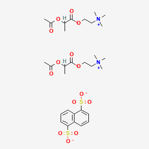 molecular formula C30H46N2O14S2 B1276695 Aclatonium napadisilate CAS No. 55077-30-0