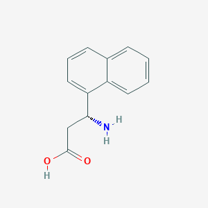 molecular formula C13H13NO2 B1276699 (R)-3-Amino-3-(naphthalen-1-yl)propanoic acid CAS No. 775280-91-6