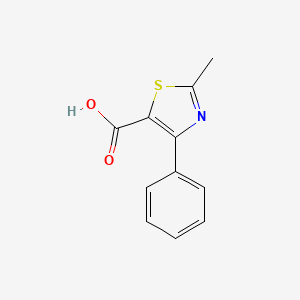 molecular formula C11H9NO2S B1276706 2-methyl-4-phenyl-1,3-thiazole-5-carboxylic Acid CAS No. 32002-72-5