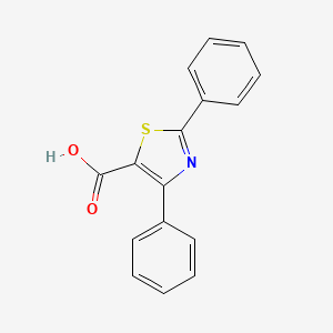 molecular formula C16H11NO2S B1276710 2,4-diphenyl-1,3-thiazole-5-carboxylic Acid CAS No. 502935-47-9