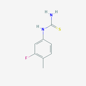 molecular formula C8H9FN2S B1276716 (3-氟-4-甲基苯基)硫脲 CAS No. 420130-45-6