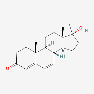 molecular formula C20H28O2 B12767179 17beta-Methyl-6,7-dehydrotestosterone CAS No. 1202171-72-9
