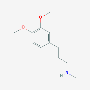 molecular formula C12H19NO2 B1276718 N-[3-(3,4-dimethoxyphenyl)propyl]-N-methylamine CAS No. 57010-78-3
