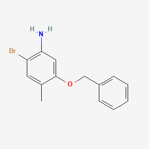 molecular formula C14H14BrNO B1276727 5-(Benzyloxy)-2-bromo-4-methylaniline CAS No. 499770-88-6