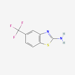 molecular formula C8H5F3N2S B1276733 5-(Trifluoromethyl)benzo[d]thiazol-2-amine CAS No. 60388-38-7