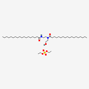 molecular formula C44H90N2O7S B12767395 diethyl sulfate;N-[2-[2-hydroxyethyl(octadecanoyl)amino]ethyl]octadecanamide CAS No. 72765-51-6