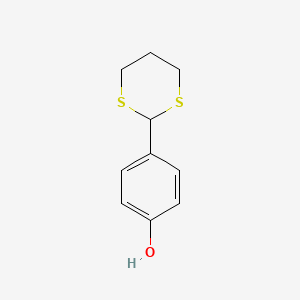 molecular formula C10H12OS2 B1276745 4-(1,3-Dithian-2-yl)phenol CAS No. 57529-05-2