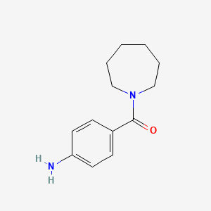 molecular formula C13H18N2O B1276749 (4-Aminophenyl)(azepan-1-yl)methanone CAS No. 5157-66-4