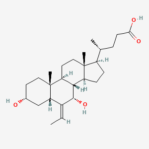 molecular formula C26H42O4 B12767504 6-Ethylidene obeticholic acid CAS No. 1947343-07-8
