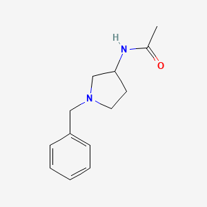 molecular formula C13H18N2O B1276751 1-Benzyl-3-acetamidopyrrolidine CAS No. 28506-01-6
