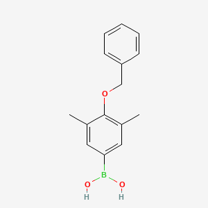 molecular formula C15H17BO3 B1276752 4-Benzyloxy-3,5-dimethylphenylboronic acid CAS No. 333788-94-6