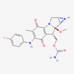 molecular formula C21H21IN4O5 B12767522 N(6)-4-Iodophenylmitomycin C CAS No. 88854-43-7