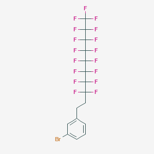 molecular formula C16H8BrF17 B1276754 1-Bromo-3-(3,3,4,4,5,5,6,6,7,7,8,8,9,9,10,10,10-heptadecafluorodecyl)benzene 