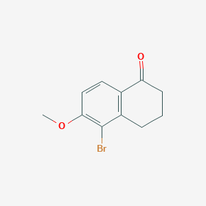 molecular formula C11H11BrO2 B1276766 5-bromo-6-methoxy-3,4-dihydro-2H-naphthalen-1-one CAS No. 26231-23-2