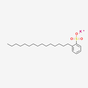molecular formula C21H35KO3S B12767690 Potassium pentadecylbenzenesulfonate CAS No. 64716-02-5