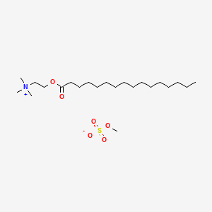 molecular formula C22H47NO6S B12767699 Palmitoyl ethyltrimonium methosulfate CAS No. 116246-03-8