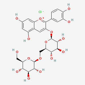 molecular formula C27H31ClO16 B12767709 Mecocyanin CAS No. 4453-78-5