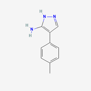 molecular formula C10H11N3 B1276786 4-(4-甲基苯基)-1H-吡唑-5-胺 CAS No. 40545-63-9